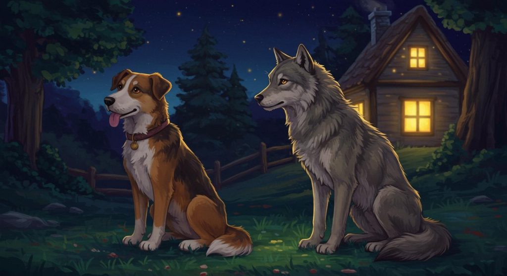 강아지와 늑대 – 자유와 안정 중 무엇이 중요한가