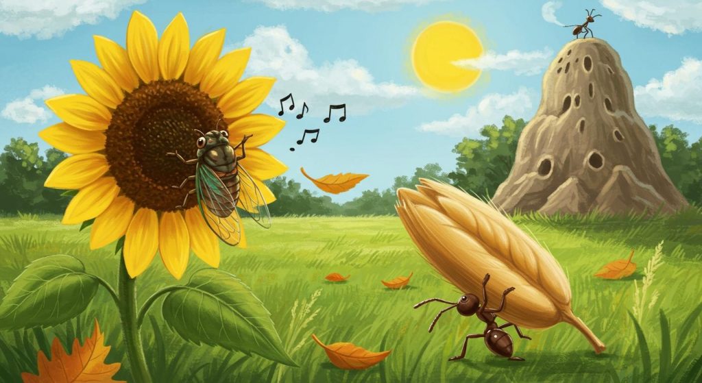 매미와 개미 – 여름에 준비해야 겨울에 살아남는다