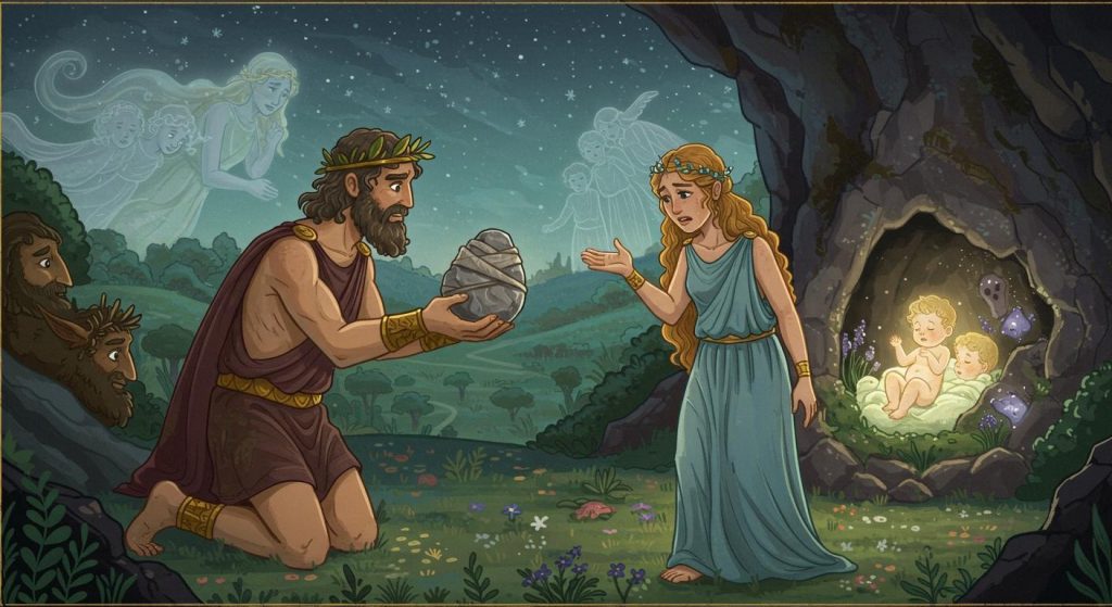 크로노스와 레아의 자식들, 제우스의 탄생