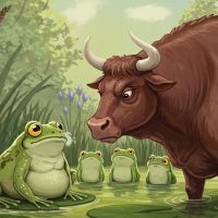 개구리와 황소 – 지나친 욕망은 화를 부른다