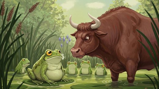 개구리와 황소 – 지나친 욕망은 화를 부른다