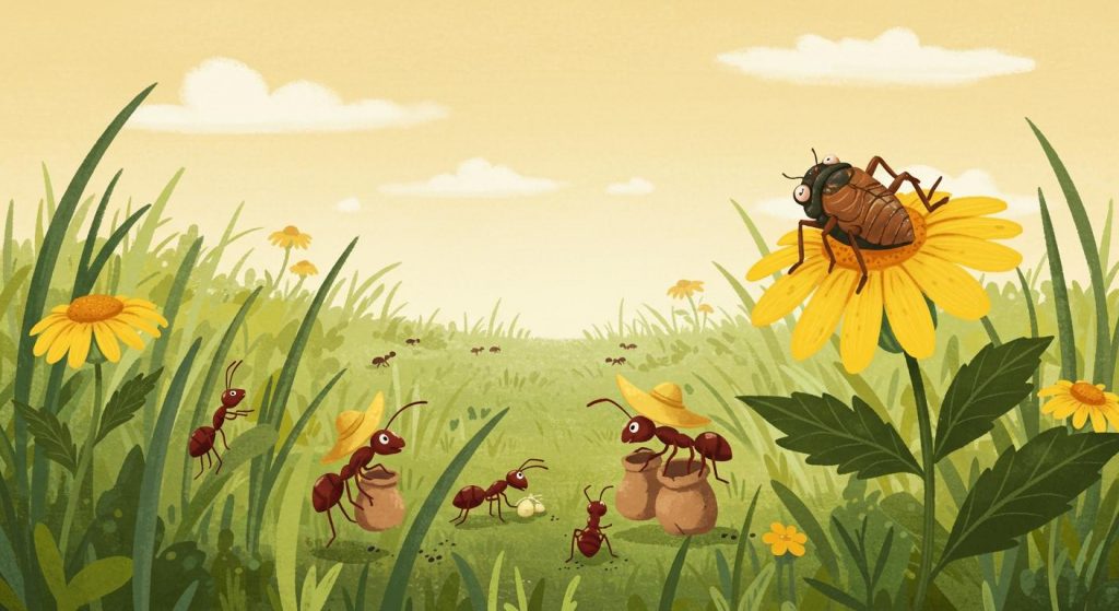 개미와 매미 – 노력은 반드시 보답받는다