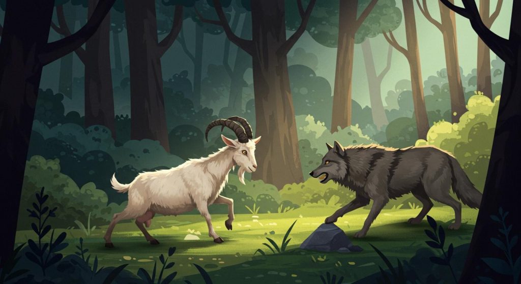 염소와 늑대 – 지혜로 위기를 넘겨라