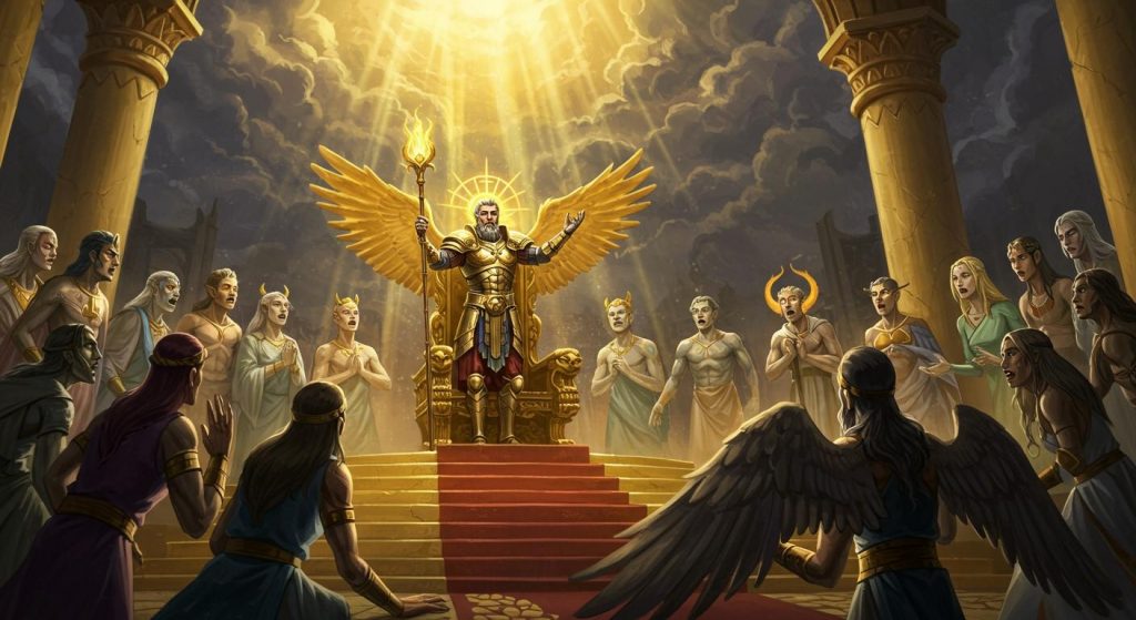 익시온과 불멸의 신들과의 오만한 도전