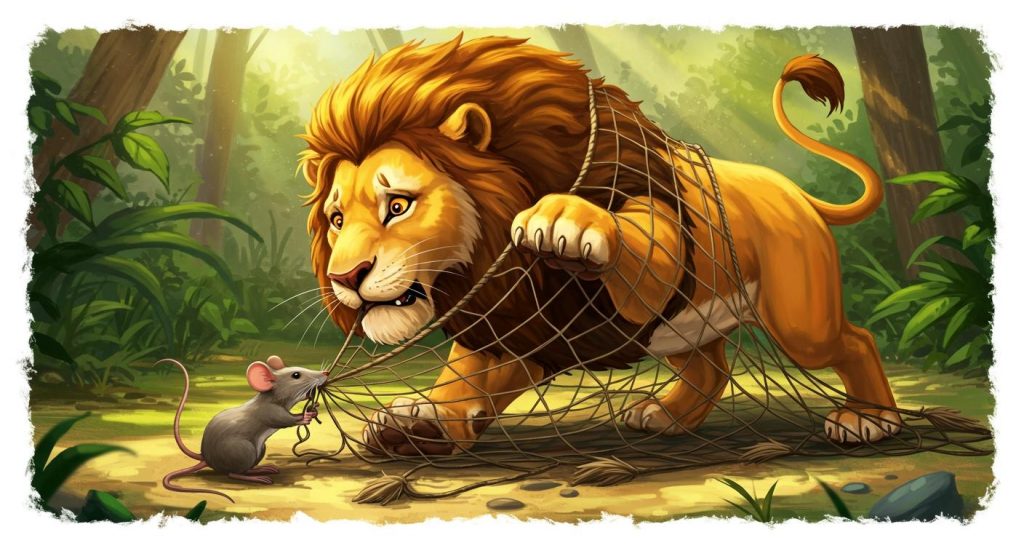 사자와 쥐 – 작은 친절이 큰 도움을 준다