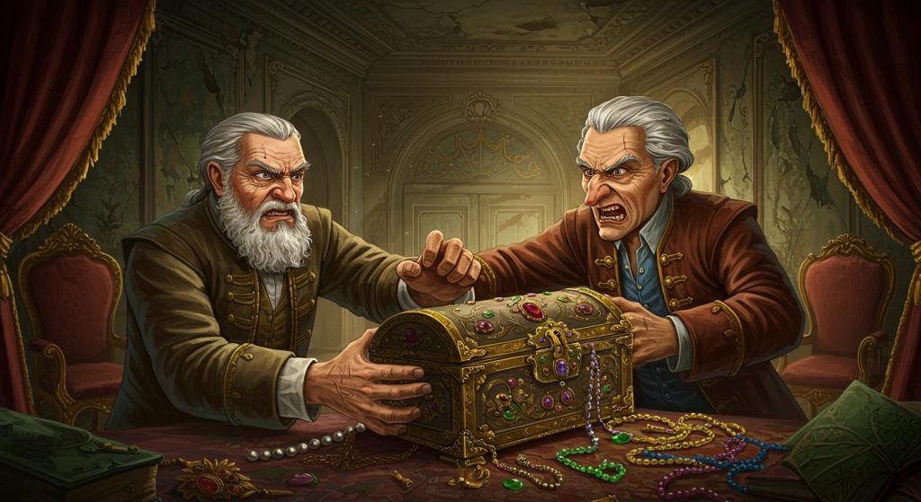 바보 같은 유산 싸움 – 욕심의 결과