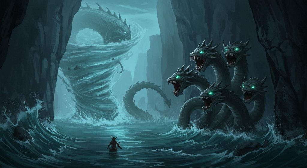 스킬라와 카리브디스 – 위험한 바다