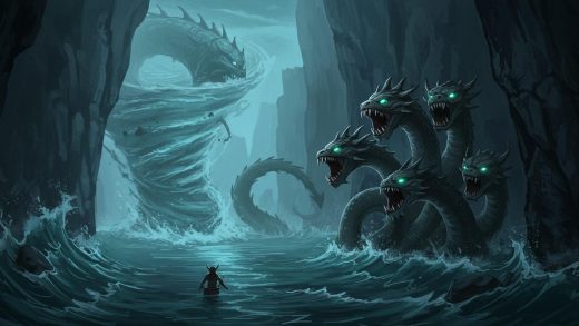 스킬라와 카리브디스 – 위험한 바다