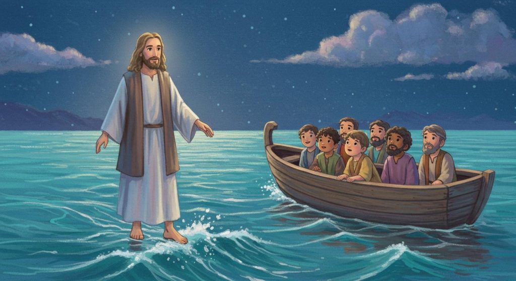 예수님이 물 위를 걸으심 (마태복음 14장)