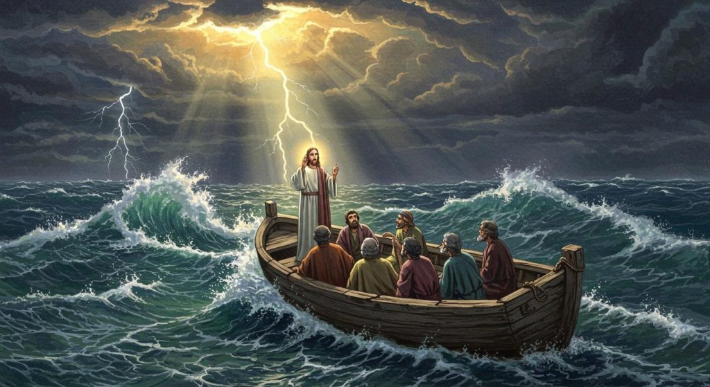 예수님이 풍랑을 잠잠하게 하심 (마가복음 4장)