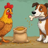 암탉과 개 – 이기적인 사람은 신뢰를 잃는다
