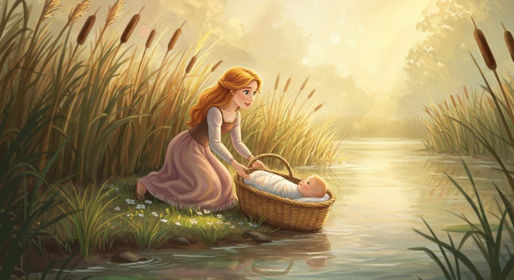 모세가 갈대상자에서 구원받다 (출애굽기 2장)