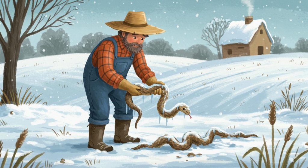 농부와 뱀 – 은혜를 원수로 갚지 마라