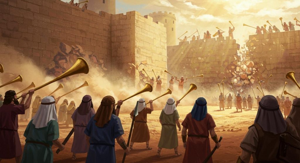 여리고성을 무너뜨린 여호수아 (여호수아 6장)