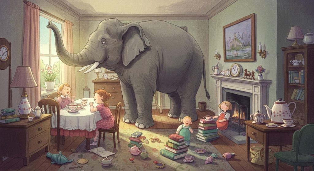 우리 집에 코끼리가 살아요 - 크리스 반 올스버그