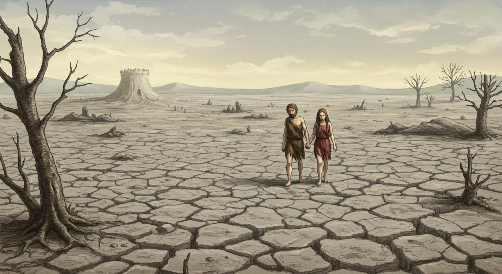 에덴동산에서 쫓겨난 아담과 하와 (창세기 3장)