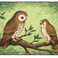 부엉이와 매 – 지혜로운 충고를 귀담아 들어라