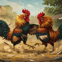 두 마리 수탉 – 지나친 경쟁이 결국 파멸을 부른다