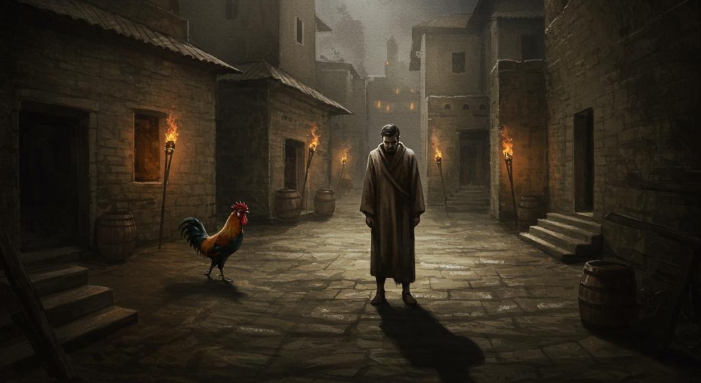 베드로가 예수님을 세 번 부인하다 (마태복음 26장)