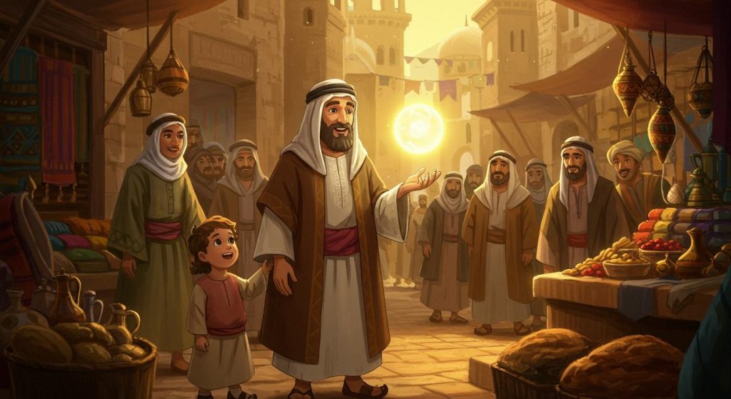 신이 도운 상인 – 정직한 자가 얻는 보상