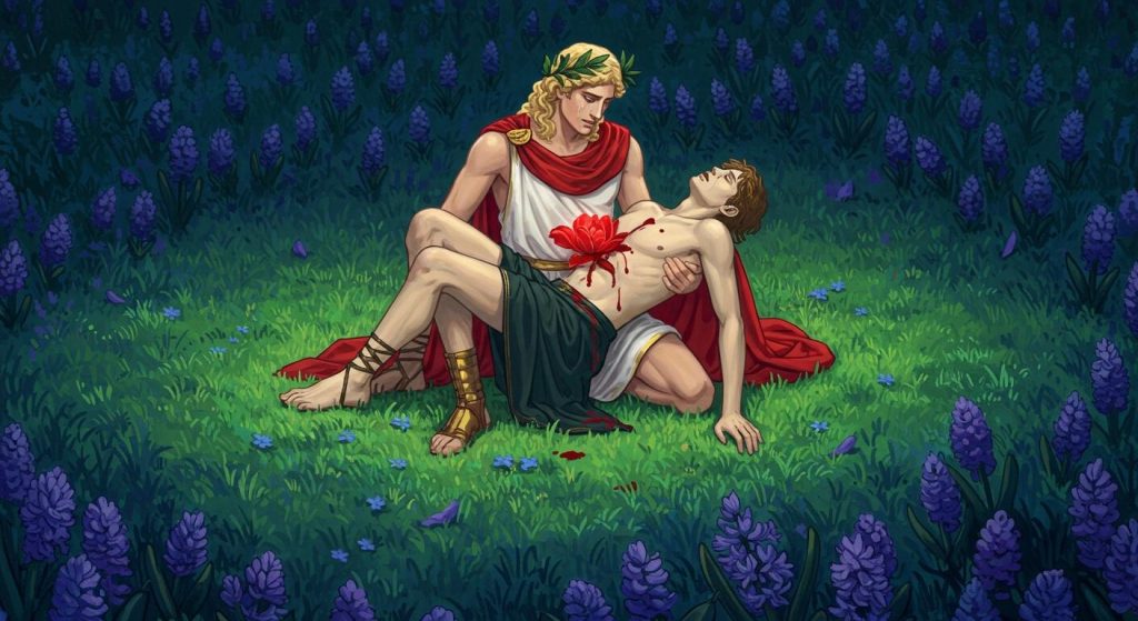 히아킨토스와 아폴론 – 비극적인 꽃의 탄생