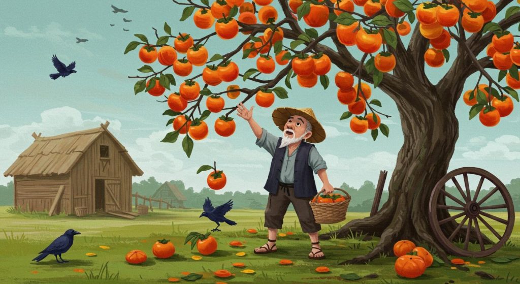 농부와 감나무 – 욕심은 화를 부른다