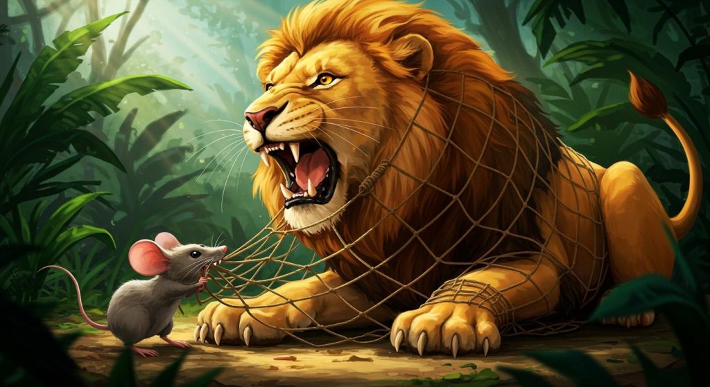 사자와 쥐 – 보잘것없는 존재도 도움이 될 수 있다