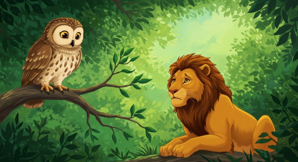 사자와 올빼미 – 경청하는 것이 중요하다