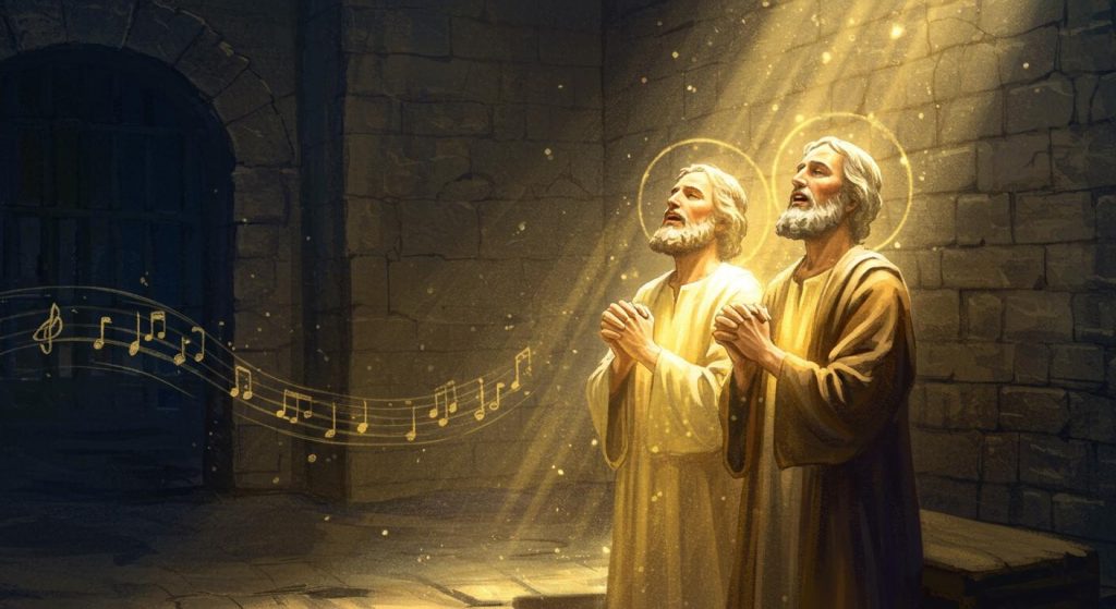 바울이 감옥에서 기도하며 찬양하다 (사도행전 16장)