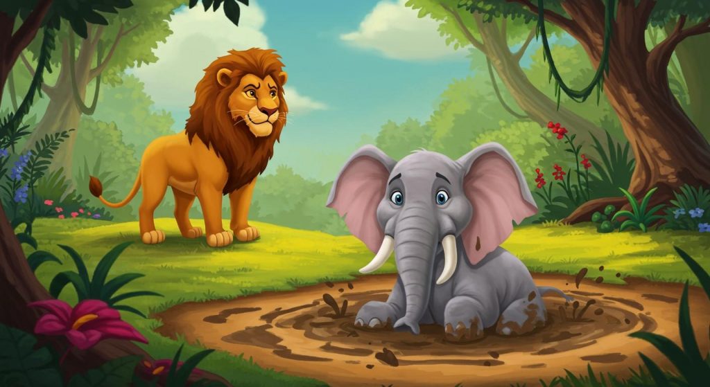 사자와 코끼리 – 겉모습으로 판단하지 마라