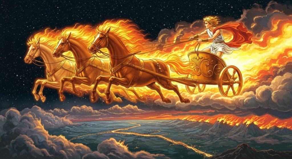 파에톤과 태양 마차 – 아폴론의 아들의 오만한 욕망