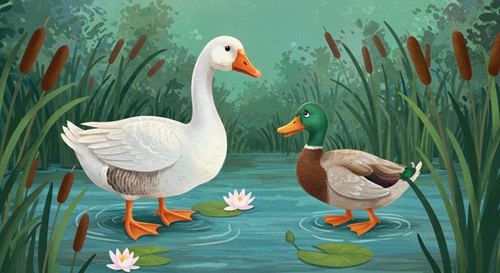 거위와 오리 – 친구를 신중히 선택하라