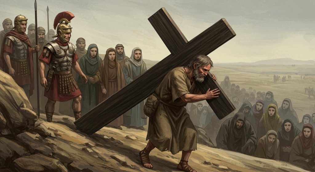 예수님의 십자가를 대신 진 시몬 (마태복음 27장)