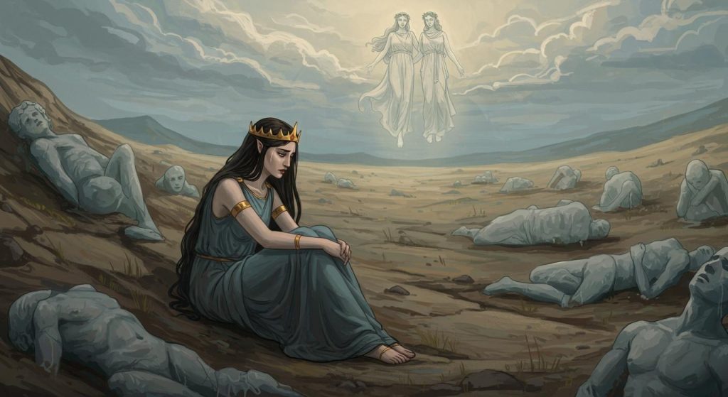 니오베와 그녀의 오만, 그리고 아폴론과 아르테미스의 복수