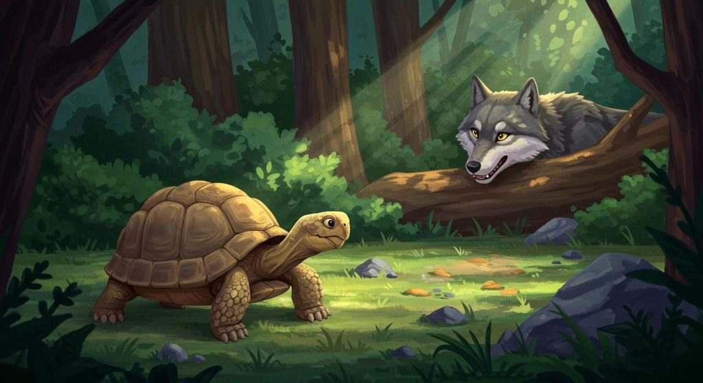 거북이와 늑대 – 신중하게 행동하라
