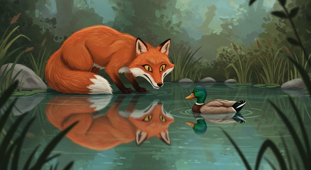 여우와 오리 – 교활한 자에게 속지 마라