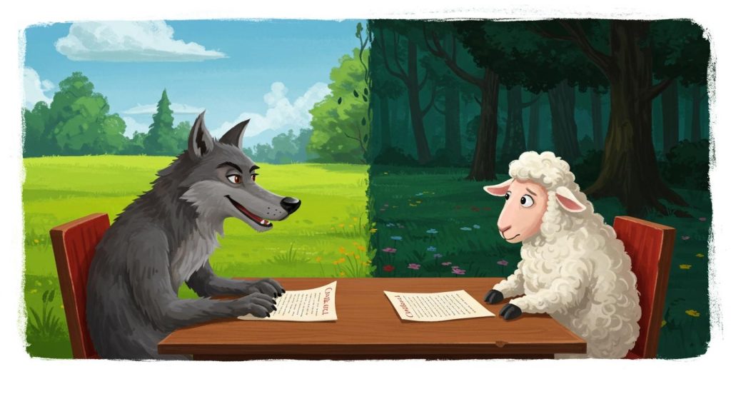 양과 늑대의 계약 – 신중하게 판단하라