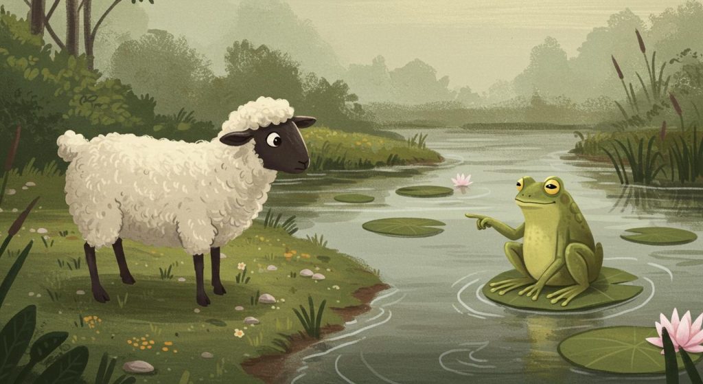 양과 개구리 – 남의 말만 듣지 마라