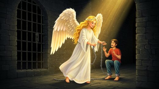 천사가 베드로를 감옥에서 구하다 (사도행전 12장)