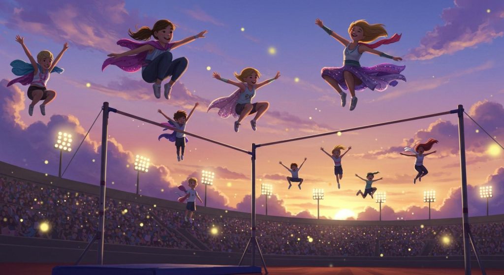 높이뛰기 선수들 - 경쟁과 우정의 이야기.