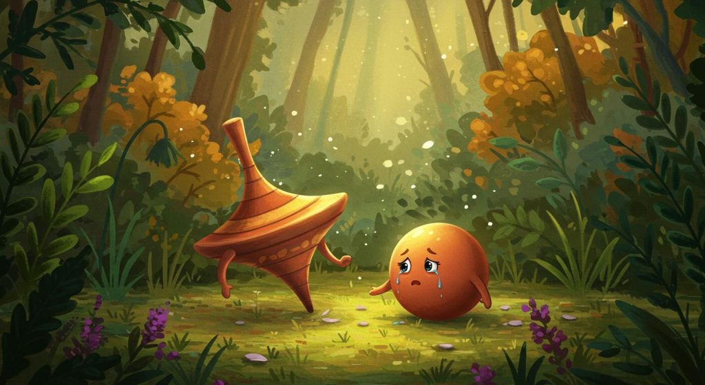 다정한 연인들 - 팽이와 공이 사랑과 이별.