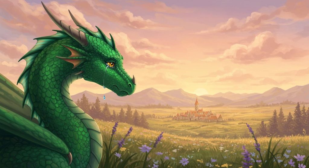 용의 눈물 - 인간과의 우정을 그리워하는 용