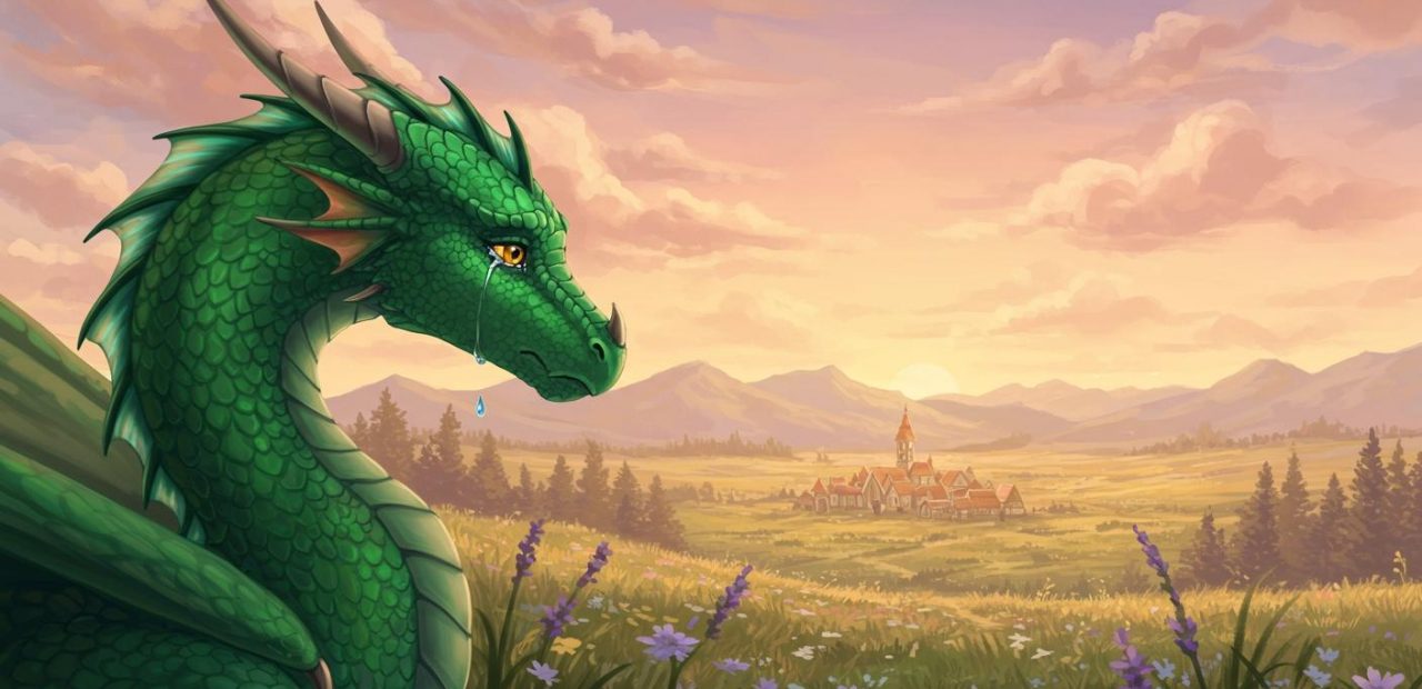 용의 눈물 - 인간과의 우정을 그리워하는 용