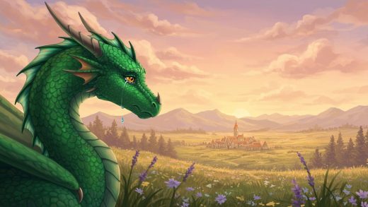 용의 눈물 - 인간과의 우정을 그리워하는 용