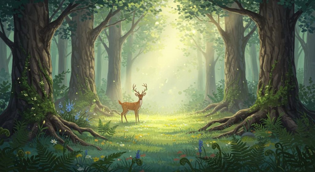 숲의 고요한 노래 - 숲의 소리가 전하는 전설