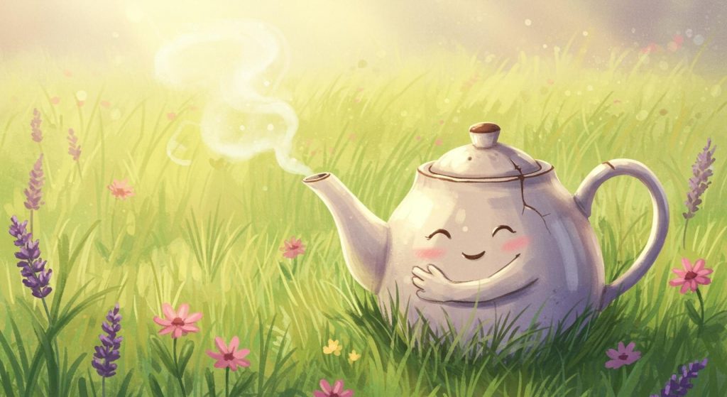 찻주전자 - 찻주전자가 위안을 찾음.