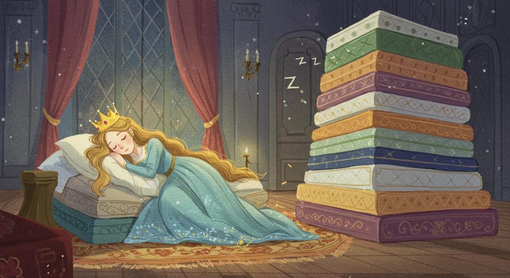 완두콩 위의 공주 - 작은 완두콩에도 잠 못 드는 진짜 공주