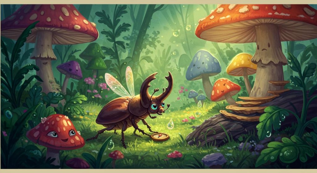 여행을 떠난 딱정벌레 - 딱정벌레의 탐험.