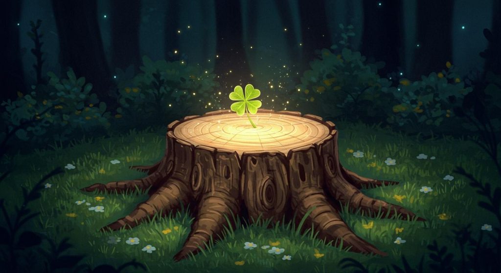 행운은 작은 나무토막에 숨어 있기도 하는 거야 - 작은 것에서 행운.