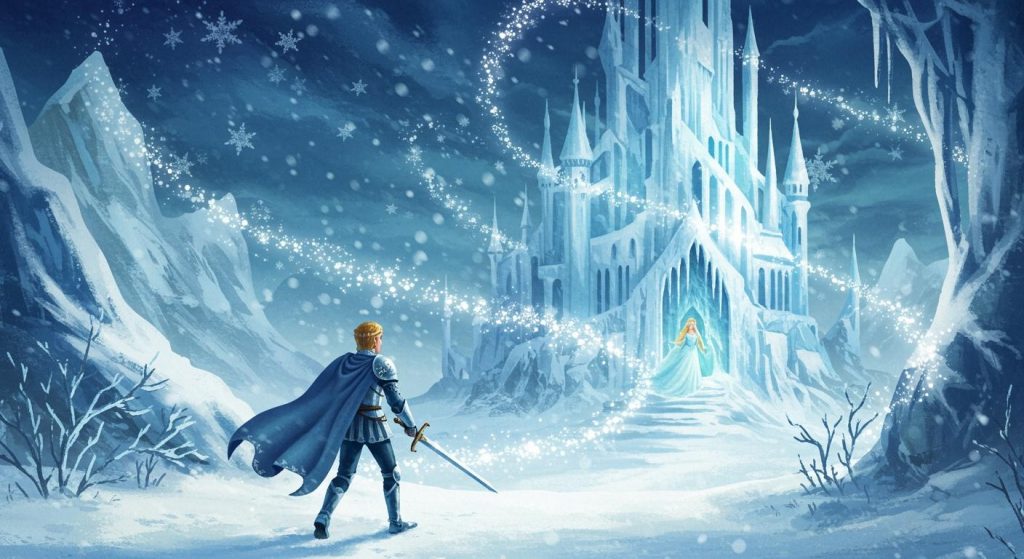 얼음의 성 - 차가운 성에 갇힌 공주를 구하는 왕자
